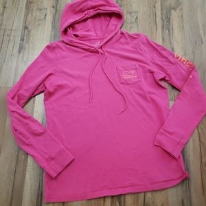 Vinyard vines pink long sleeve hoodie t shirt size small